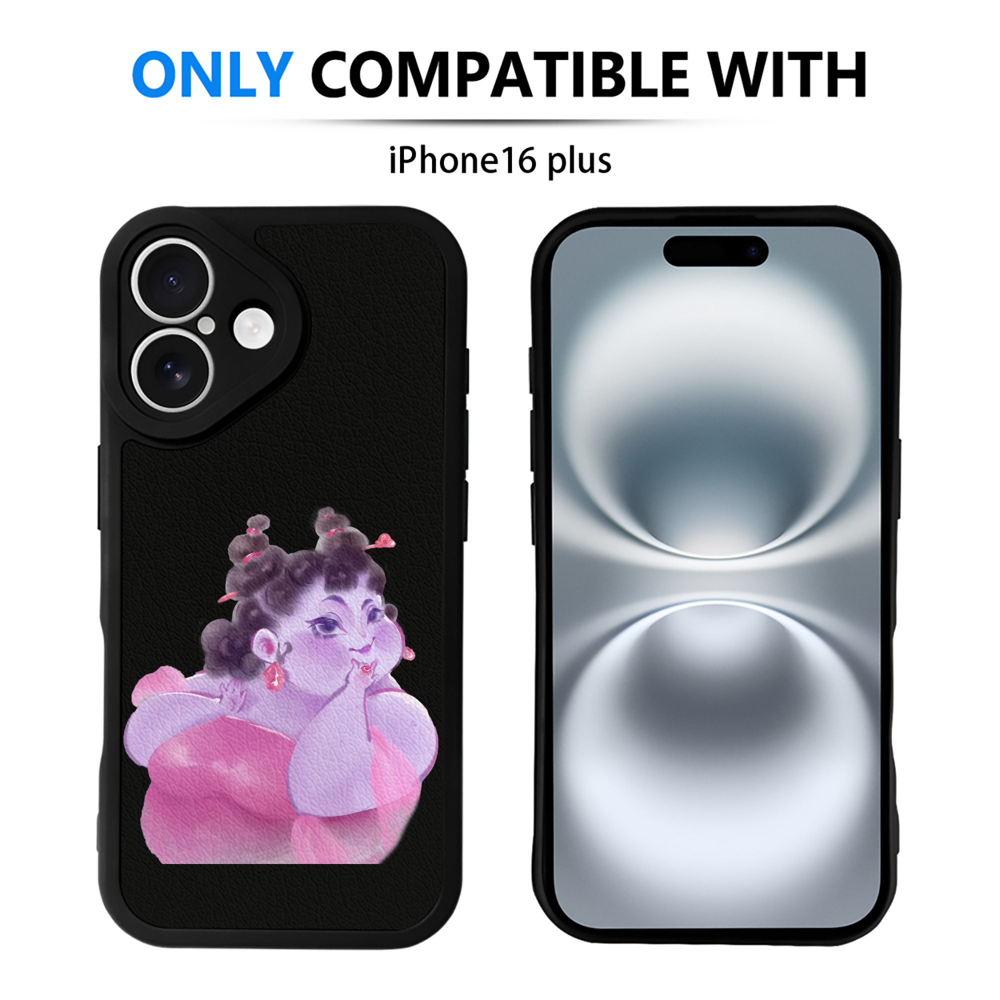 （画像用） Ne Zha 2 ナタ 魔童の大暴れ 【iPhone 16シリーズ対応】シリコンスマホケース（レザー調） 材質：シリコン
